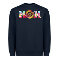 Navy Tie dye sunflower Mom Mother's Day Heavyweight Sweatshirt - HowdyJamesFarm