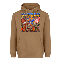 Toasted Coconut football mama Heavyweight Hoodie - CowhideDigitalArt