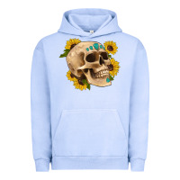 Pigment Grape Ice skull flowers and gemstone Urban Hoodie - Artiststas