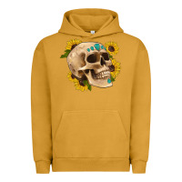 Pigment Peanut Butter skull flowers and gemstone Urban Hoodie - Artiststas