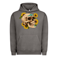 Pigment Tornado skull flowers and gemstone Urban Hoodie - Artiststas