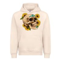 Sandshell skull flowers and gemstone Urban Hoodie - Artiststas