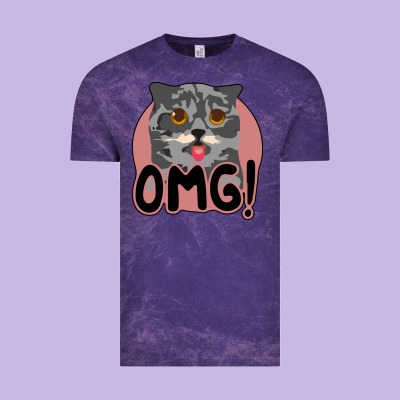 Omg Cat Vintage Tee Designed By Bettercallsaul