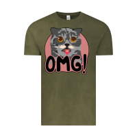 Vintage Olive omg cat Vintage Tee - Bettercallsaul