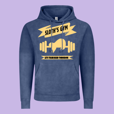 Sloth S Gym Vintage Hoodie Designed By Bettercallsaul
