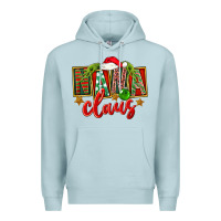 Blue Mist Christmas Nana Claus Mother's Day Premium Hoodie - FaDigitalArtStudio