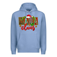 Colony Blue Christmas Nana Claus Mother's Day Premium Hoodie - FaDigitalArtStudio