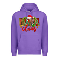 Purple Christmas Nana Claus Mother's Day Premium Hoodie - FaDigitalArtStudio
