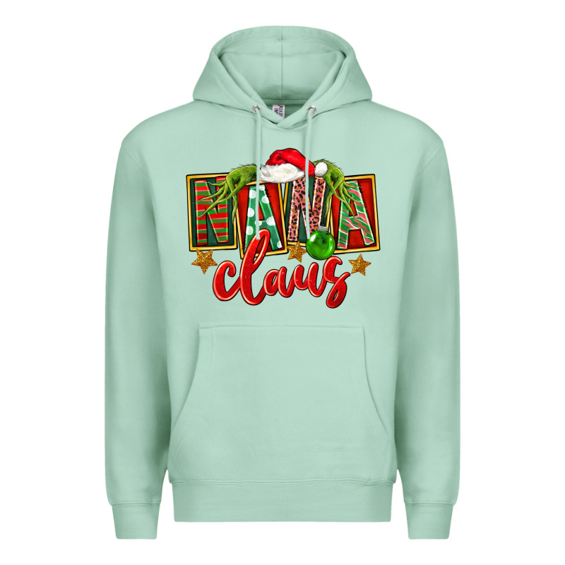 Christmas Nana Claus Mother's Day Premium Hoodie by FaDigitalArtStudio | Teevron