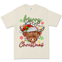 Merry Christmas Cow Premium Tee | Teevron