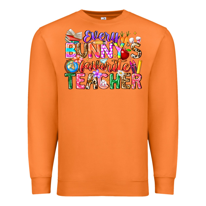 Every Bunny Favorite Teacher Easter Premium Sweatshirt by CowhideDigitalArt | Teevron