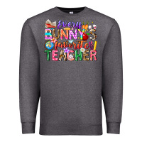 Charcoal Heather Every Bunny Favorite Teacher Easter Premium Sweatshirt - CowhideDigitalArt