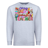 Heather Grey Every Bunny Favorite Teacher Easter Premium Sweatshirt - CowhideDigitalArt