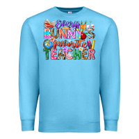 Ocean Blue Every Bunny Favorite Teacher Easter Premium Sweatshirt - CowhideDigitalArt