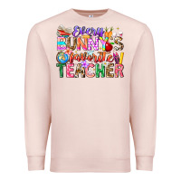 Pale Pink Every Bunny Favorite Teacher Easter Premium Sweatshirt - CowhideDigitalArt