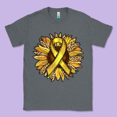 Child Cancer Awareness Sunflower Classic Tee Designed By Ranaportraitstore