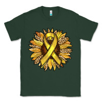 Sports Green Child Cancer Awareness Sunflower Classic Tee - RanaPortraitStore