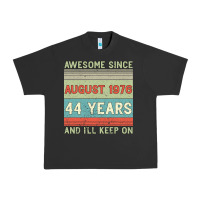 Pigment Black awesome since august 1976 44 years and i ll keep on Urban Heavy Tee - Bettercallsaul
