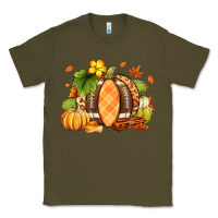 Army Green Fall American Football Classic Tee - RanaPortraitStore