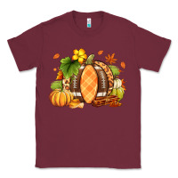 Burgundy Fall American Football Classic Tee - RanaPortraitStore