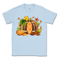 Dusty Blue Fall American Football Classic Tee - RanaPortraitStore