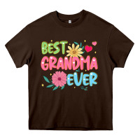 Chocolate Brown best grandma ever Heavy Core Tee - JahusDesignShop