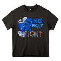 Asphalt his fight is our fight colon cancer blue ribbon Heavy Core Tee - NancyCooperArtShop