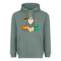 Sage Happy Fall Heavyweight Hoodie - CowhideDigitalArt