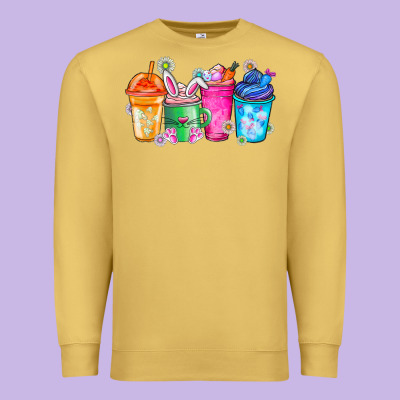 Easter Coffee Premium Sweatshirt Designed By Cowhidedigitalart