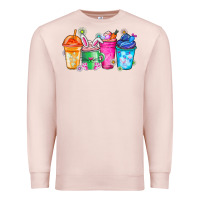 Pale Pink Easter Coffee Premium Sweatshirt - CowhideDigitalArt