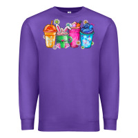Purple Easter Coffee Premium Sweatshirt - CowhideDigitalArt