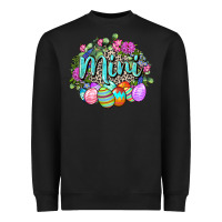 Black Easter Mini Happy Easter Day Heavyweight Sweatshirt - CowGirlArtShop