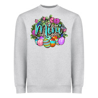Heather Grey Easter Mini Happy Easter Day Heavyweight Sweatshirt - CowGirlArtShop
