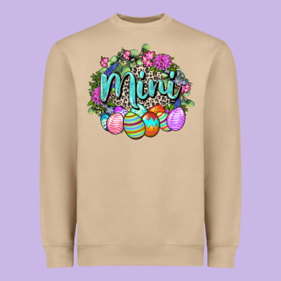Easter Mini Happy Easter Day Heavyweight Sweatshirt Designed By Cowgirlartshop