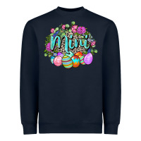 Navy Easter Mini Happy Easter Day Heavyweight Sweatshirt - CowGirlArtShop
