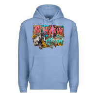 Colony Blue Show mom horse Mother's Day Premium Hoodie - FaDigitalArtStudio