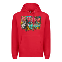 Red Show mom horse Mother's Day Premium Hoodie - FaDigitalArtStudio