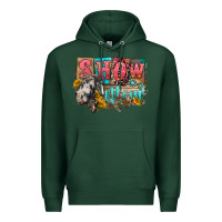 Sports Green Show mom horse Mother's Day Premium Hoodie - FaDigitalArtStudio