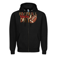 Black football kinda day Zipper Hoodie - FaDigitalArtStudio