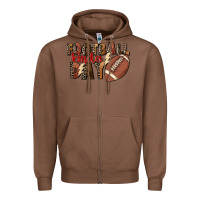 Chestnut football kinda day Zipper Hoodie - FaDigitalArtStudio