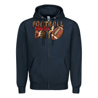 Navy football kinda day Zipper Hoodie - FaDigitalArtStudio