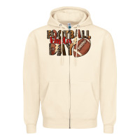 Sandshell football kinda day Zipper Hoodie - FaDigitalArtStudio