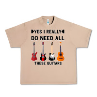 Burro Yes I Really Do Need All These Guitars Urban Heavy Tee - Bettercallsaul