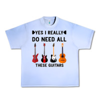 Grape Ice Yes I Really Do Need All These Guitars Urban Heavy Tee - Bettercallsaul
