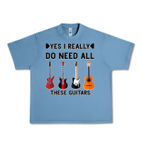 Pebble Blue Yes I Really Do Need All These Guitars Urban Heavy Tee - Bettercallsaul