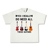 Pistachio Yes I Really Do Need All These Guitars Urban Heavy Tee - Bettercallsaul