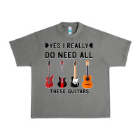 Tornado Yes I Really Do Need All These Guitars Urban Heavy Tee - Bettercallsaul