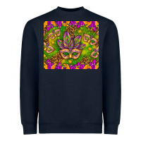 Navy Mardi Gras masks and coins tumbler Heavyweight Sweatshirt - HowdyJamesFarm