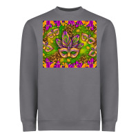 Storm Mardi Gras masks and coins tumbler Heavyweight Sweatshirt - HowdyJamesFarm