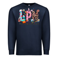 Navy Easter Lpn Premium Sweatshirt - CowhideDigitalArt